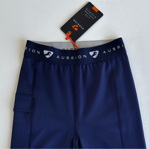NWT Shires Aubrion Dutton Ladies Navy Riding Tights Equestrian Size XXS US 2 - Picture 3 of 13